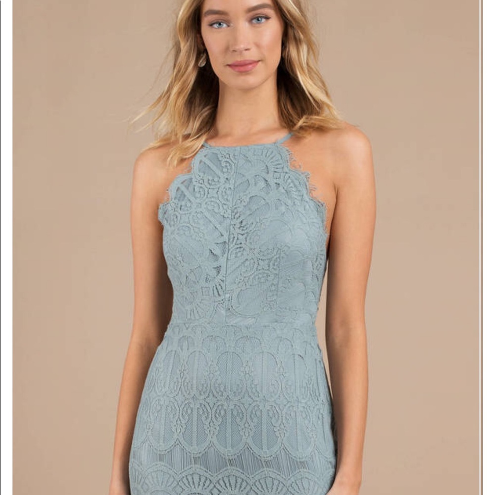 Tobi lace halter dress NWT